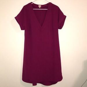 Vneck Short Sleeve Dress